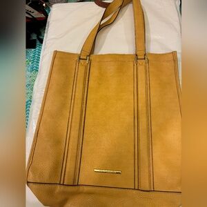 Steve Madden Gold/Mustard Yellow Leather Tote Bag